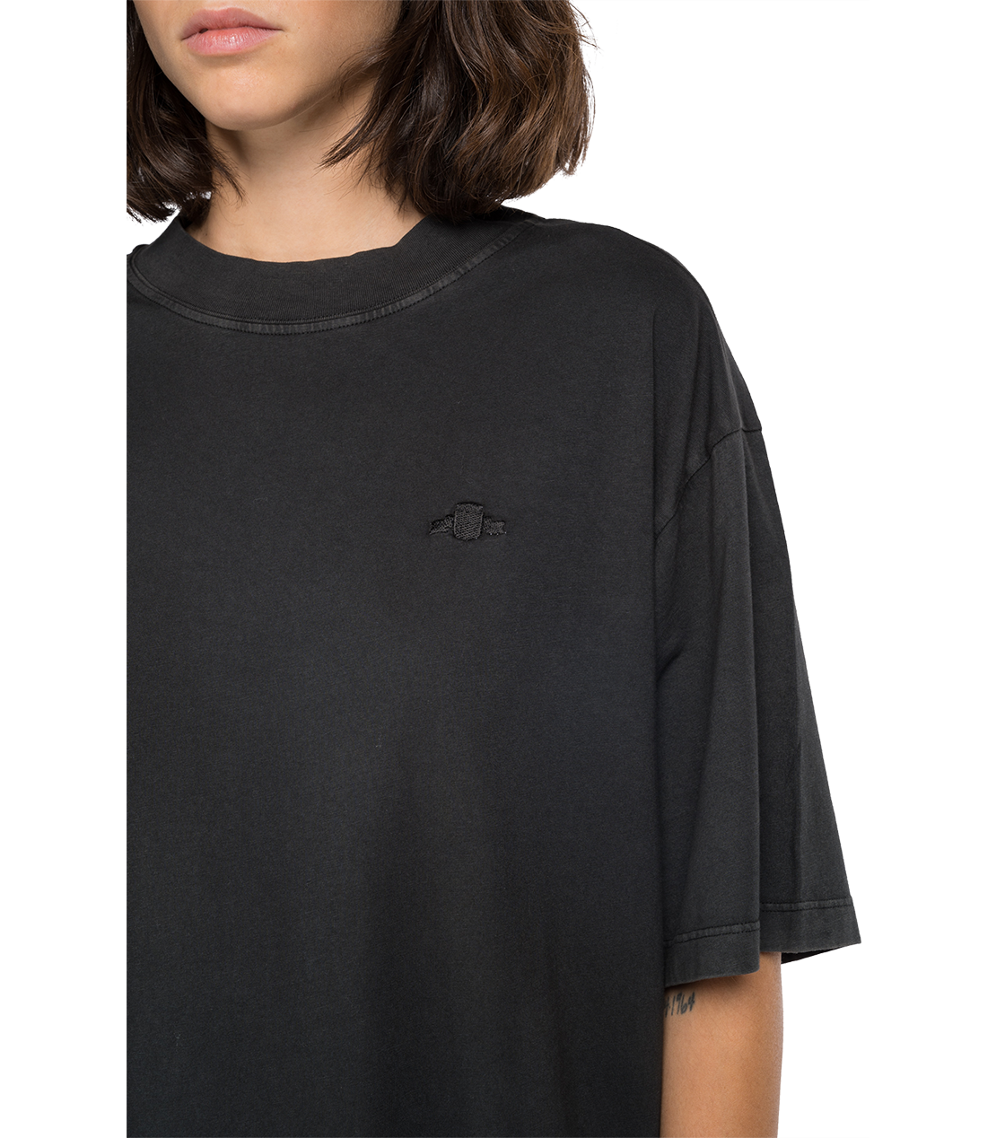 BIO PACKガーメントダイ オーガニックコットンジャージードレス 詳細画像 ブラック 6